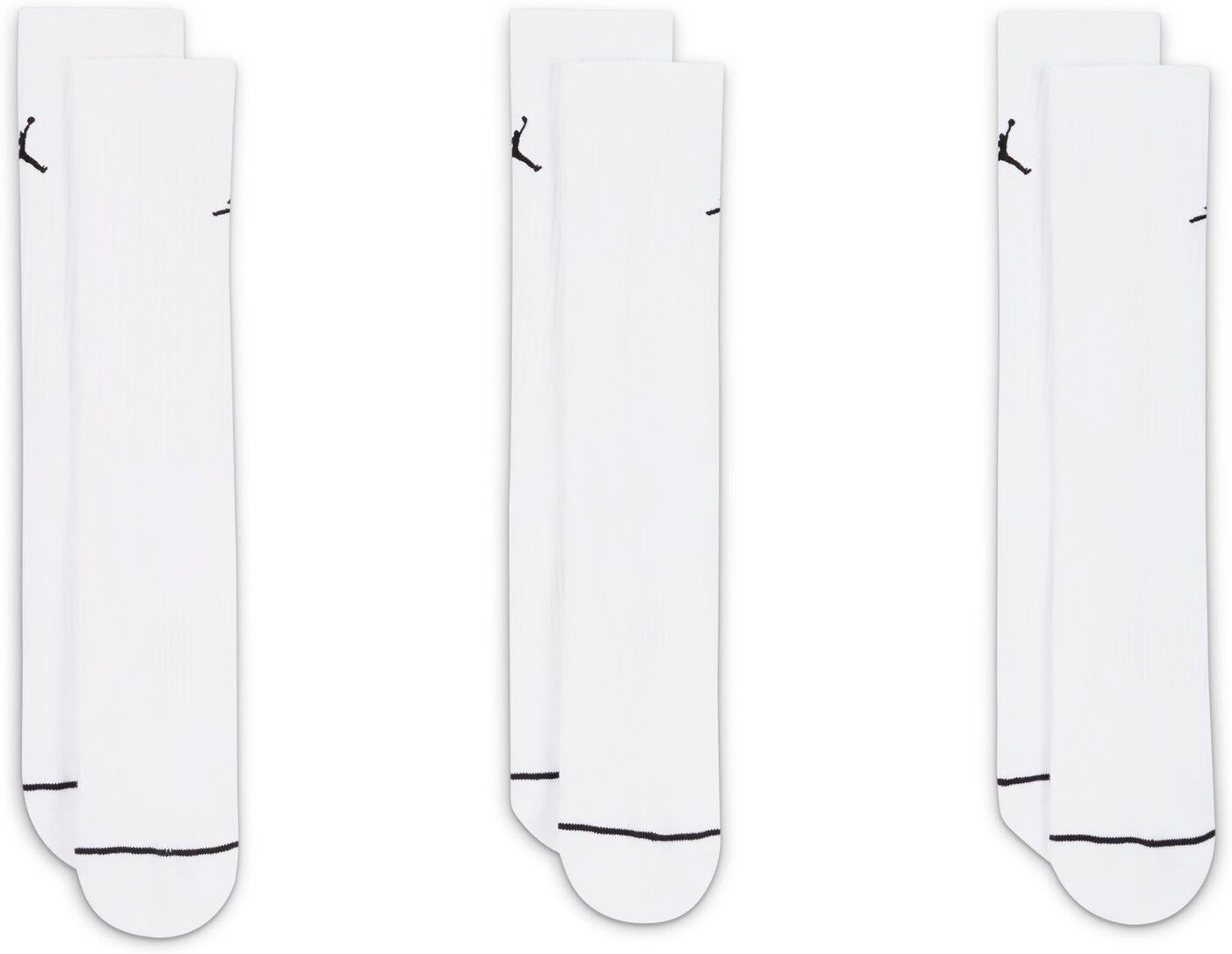 NIKE U J ED CUSH POLY CREW 3PR 144 Socken NIKE WHITE/BLACK S