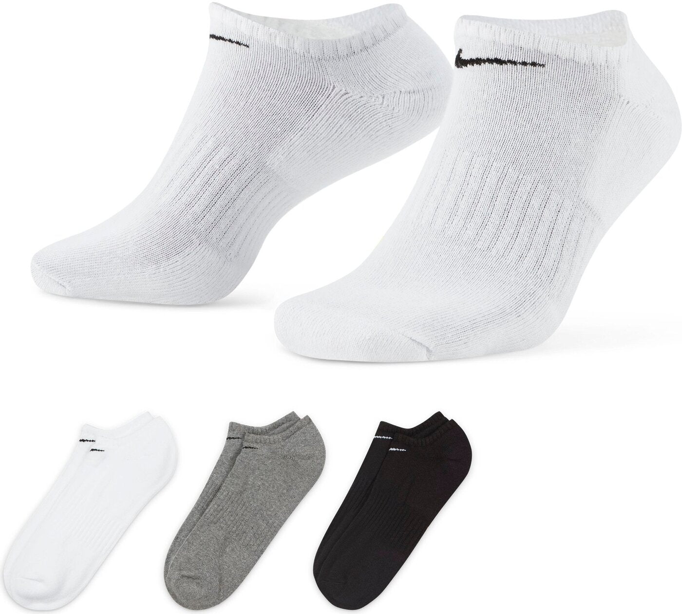 NIKE Herren Socken Everyday Cushion No-Show Socken NIKE MULTI-COLOR S