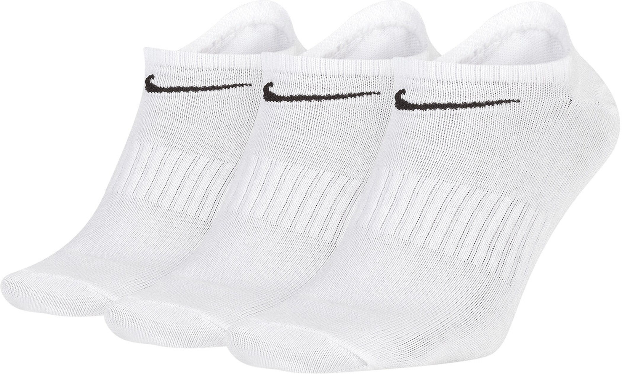 NIKE U NK EVERYDAY LTWT NS 3PR Socken NIKE WHITE/BLACK S