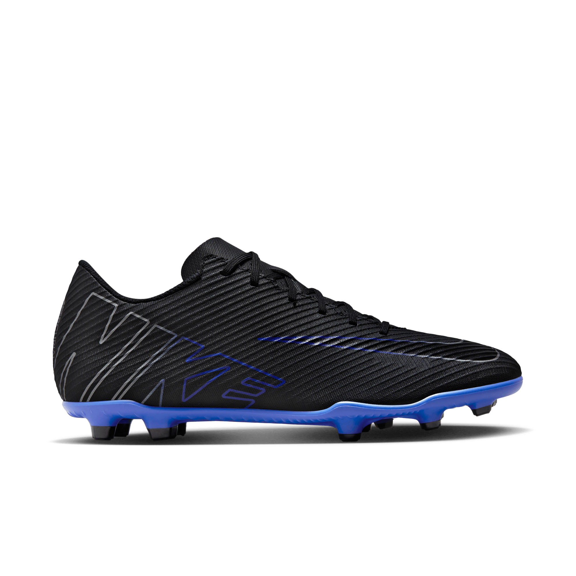 NIKE VAPOR 15 CLUB FG/MG Naturrasen NIKE BLACK/CHROME-HYPER ROYAL 39