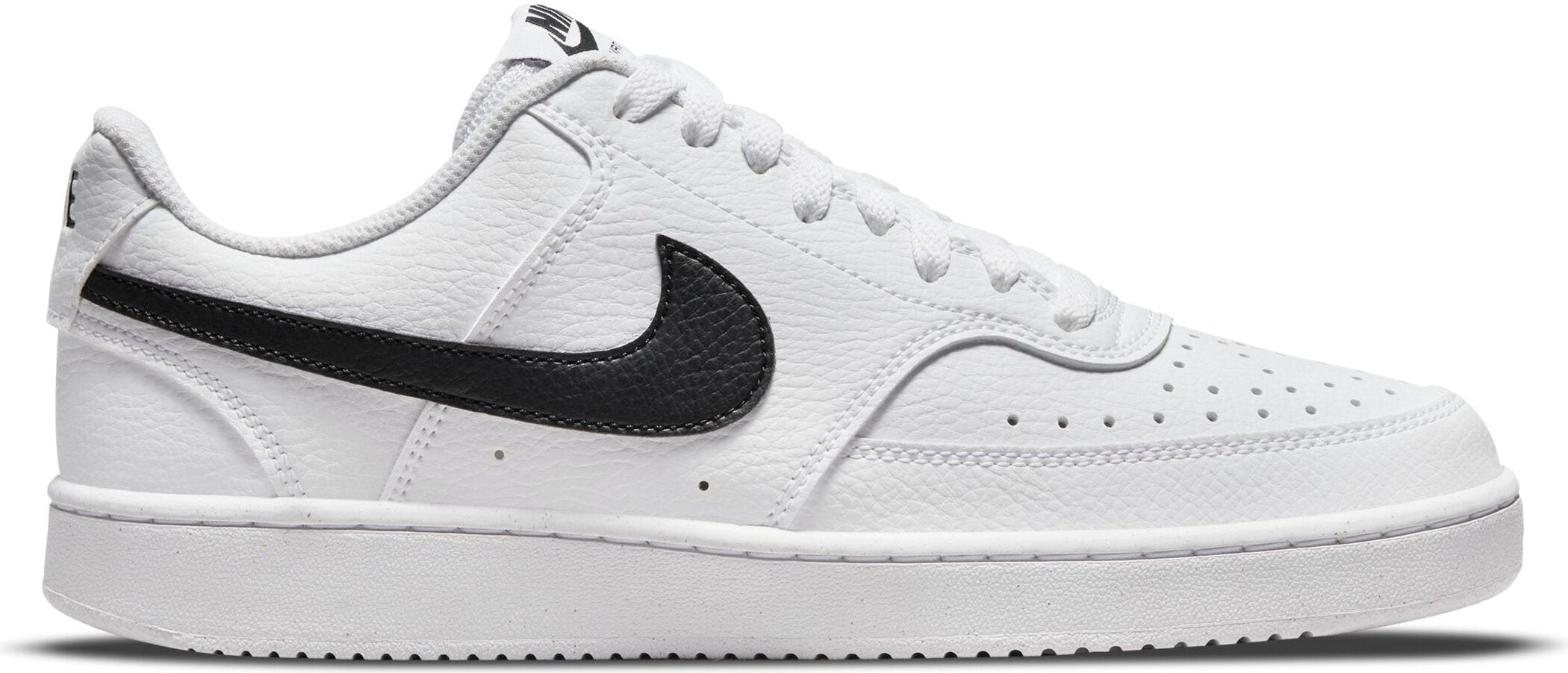 NIKE Damen Freizeitschuhe Court Vision Low Next Nature Sneaker NIKE WHITE/BLACK-WHITE 36.5