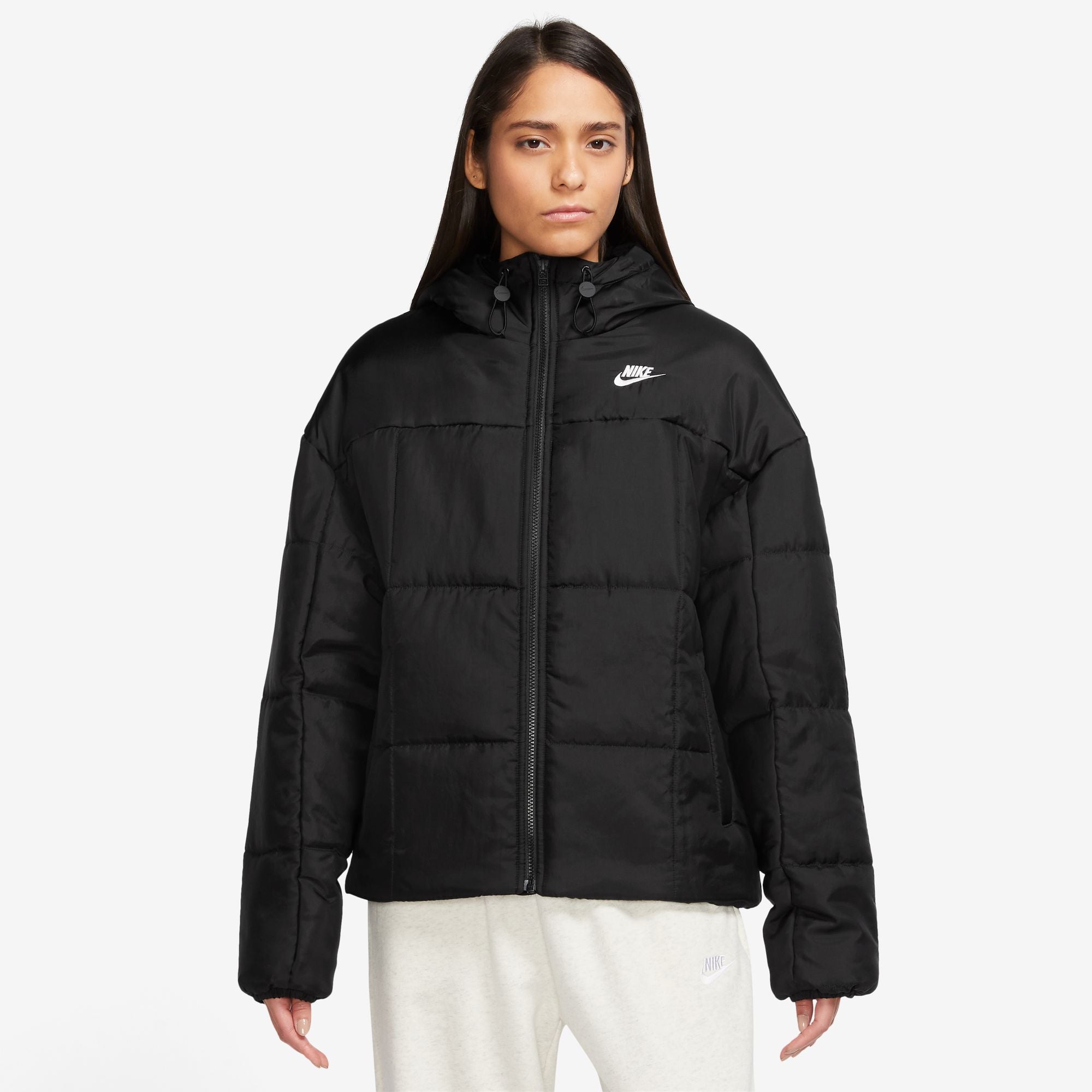 NIKE W NSW ESSTL THRMR CLSC PUFFER Trainingsjacken NIKE BLACK/WHITE XS
