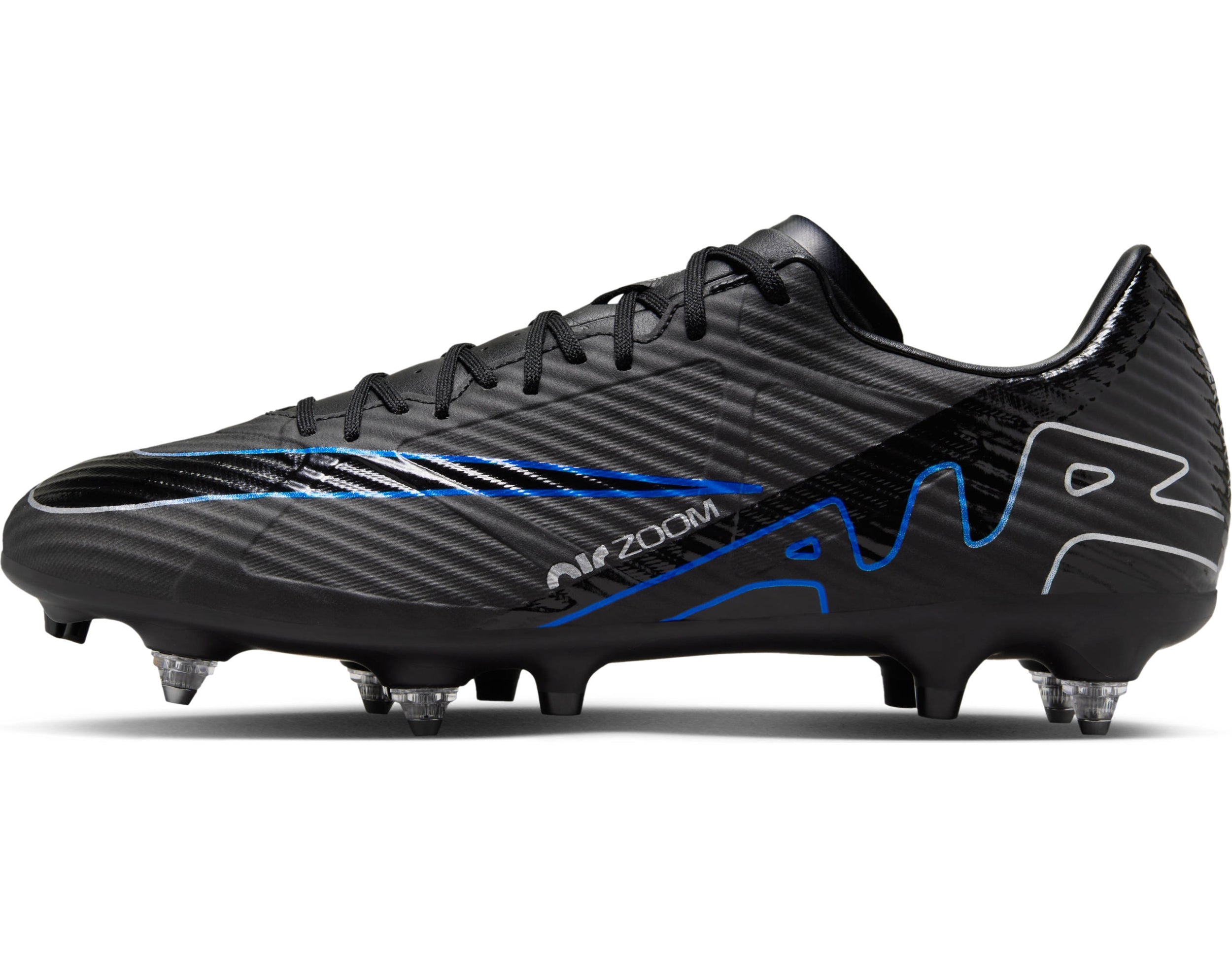 NIKE ZOOM VAPOR 15 ACAD SG-PRO AC Naturrasen NIKE BLACK/CHROME-HYPER ROYAL 42.5