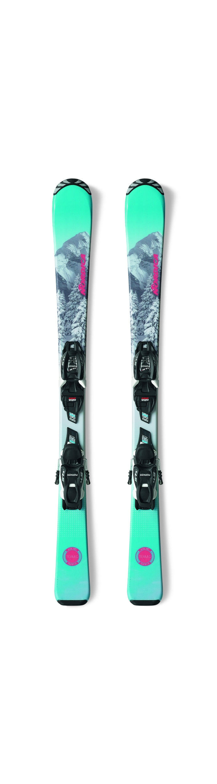 NORDICA TEAM G(70-90)+J4.5 FDT Ski Alpin NORDICA TEAL/WHITE/PINK 80