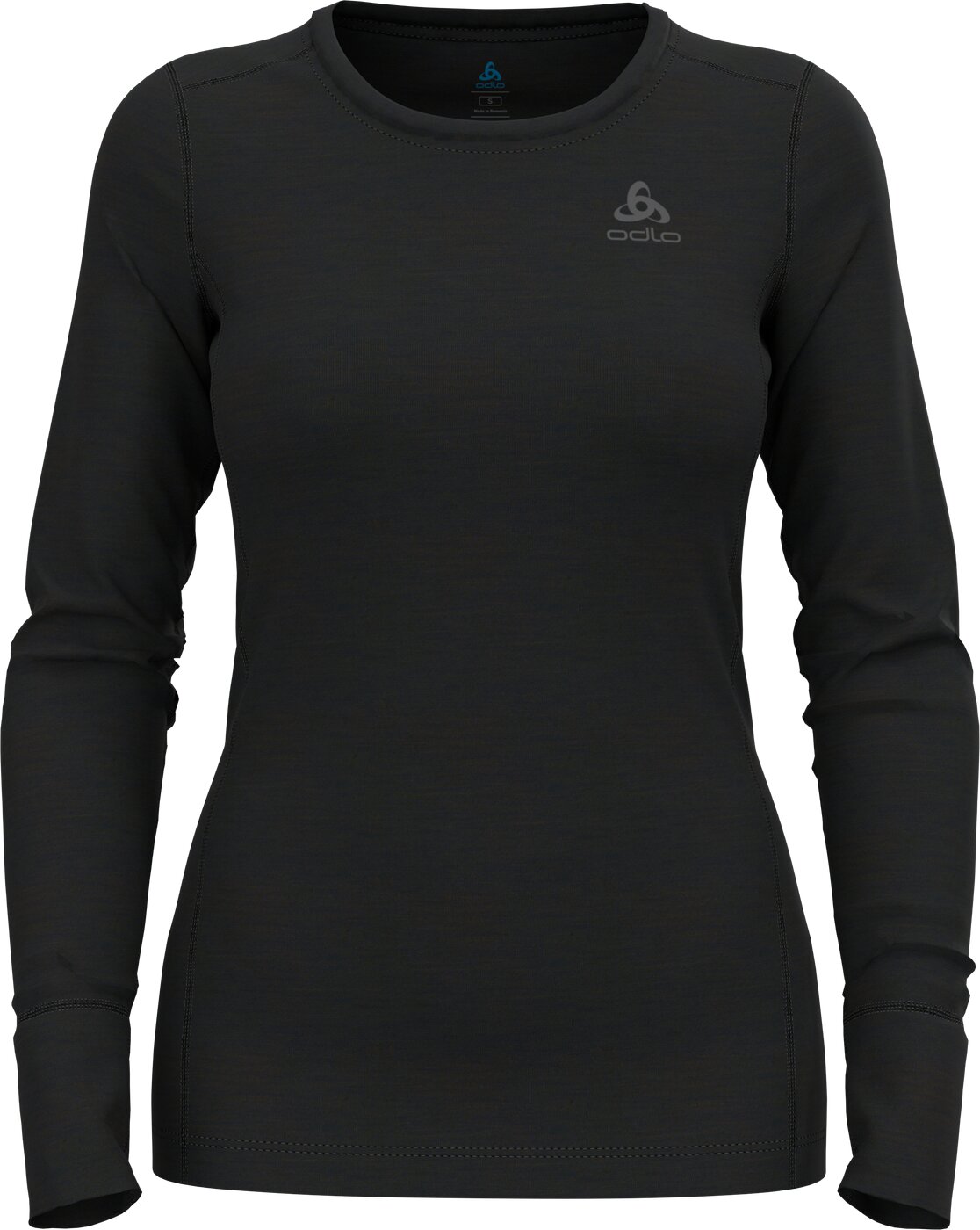ODLO BL TOP crew neck l/s MERINO 20 Unterhemden ODLO 15000 black S