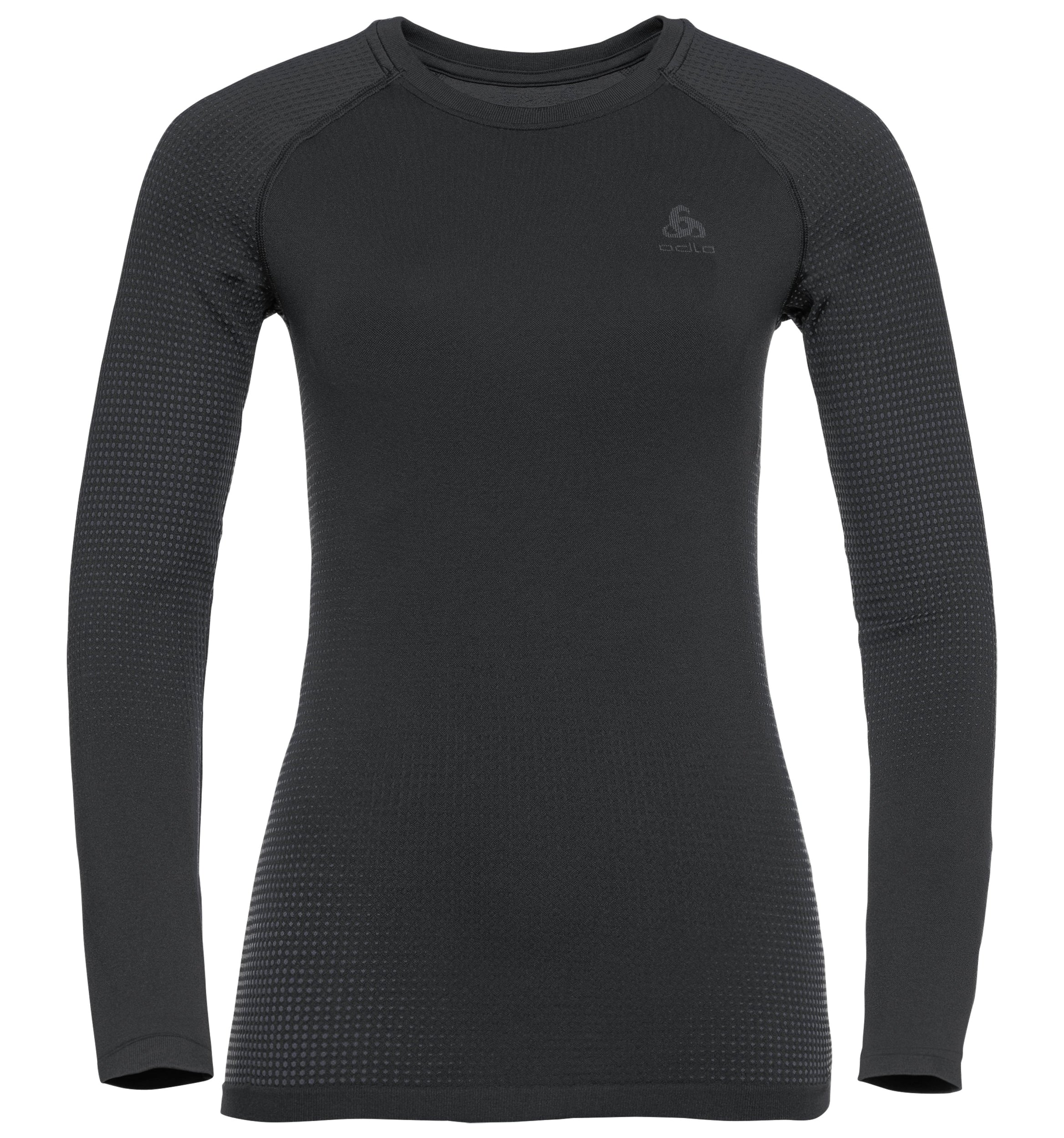 ODLO Damen Unterhemd BL TOP Crew neck l/s PERFORMAN Unterhemden ODLO 60212 black - new odlo graphit XS