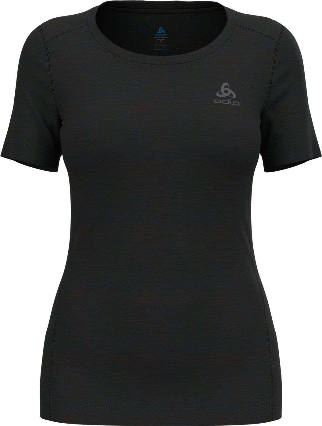 ODLO BL TOP crew neck s/s MERINO 20 Unterhemden ODLO 15000 black M