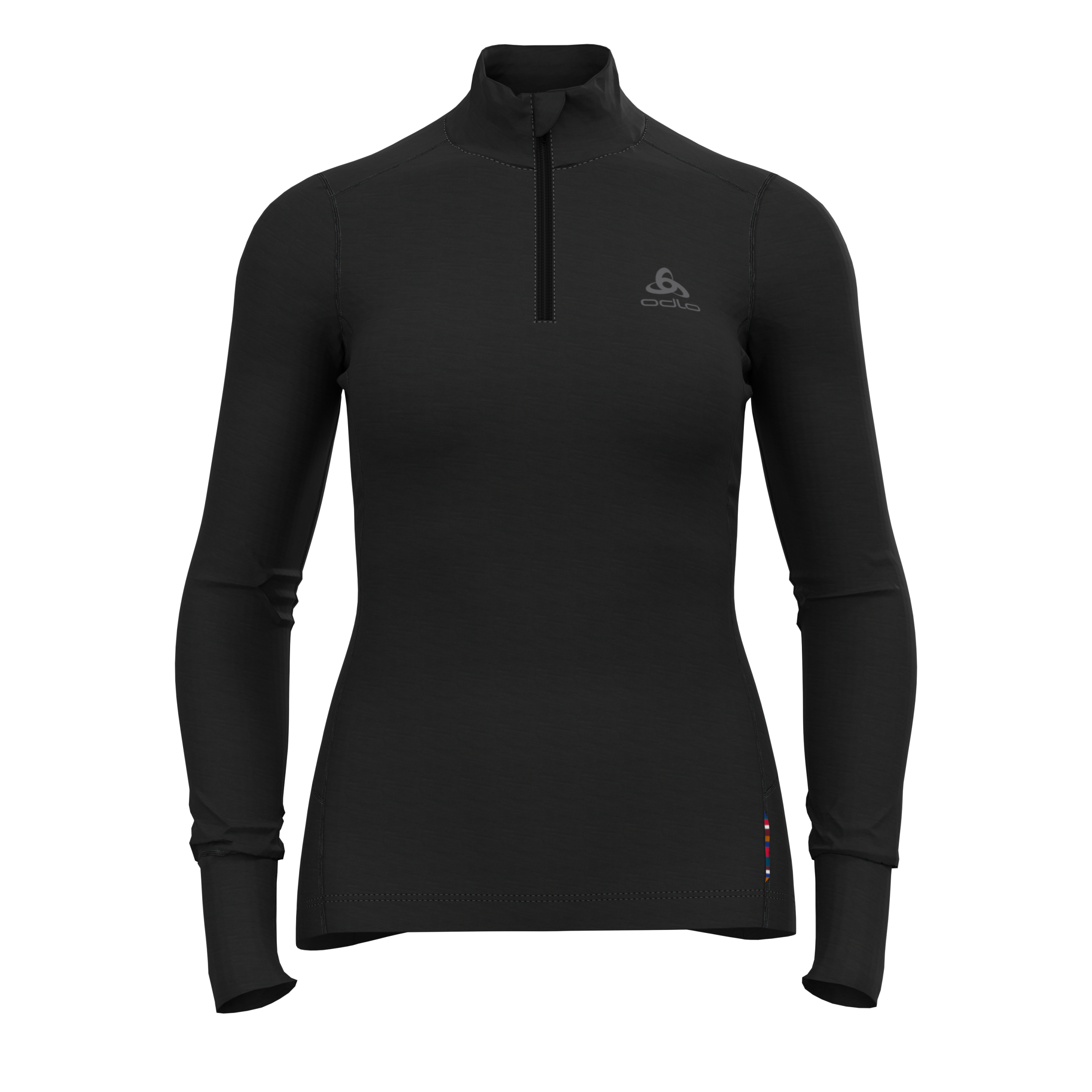 ODLO BL TOP Turtle neck l/s half zi Unterhemden ODLO