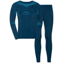 ODLO Herren Set Set long FUNDAMENTALS PERFORMANCE WARM Unterwäsche Sets ODLO 21 Dark Sapphire - Blue Jewel S