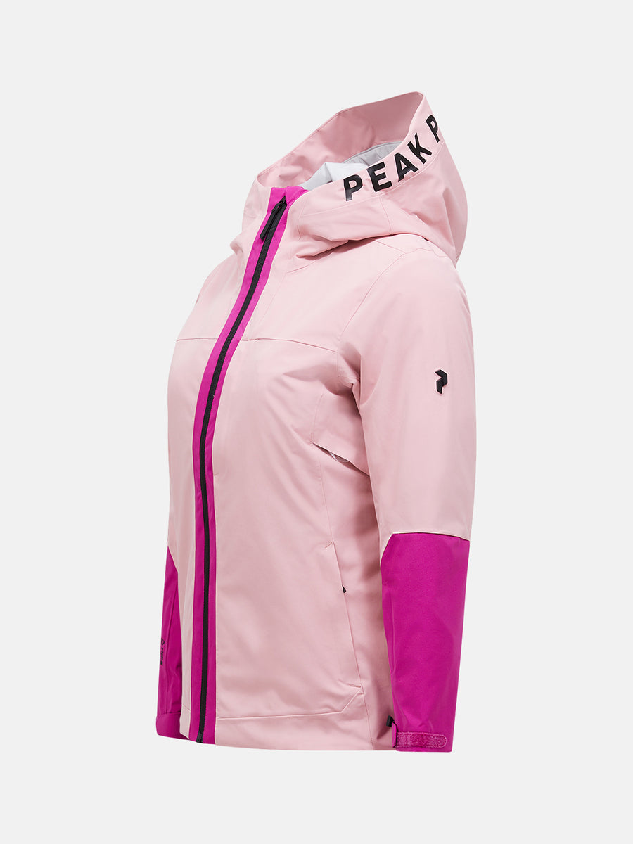 Blush top ski jacket
