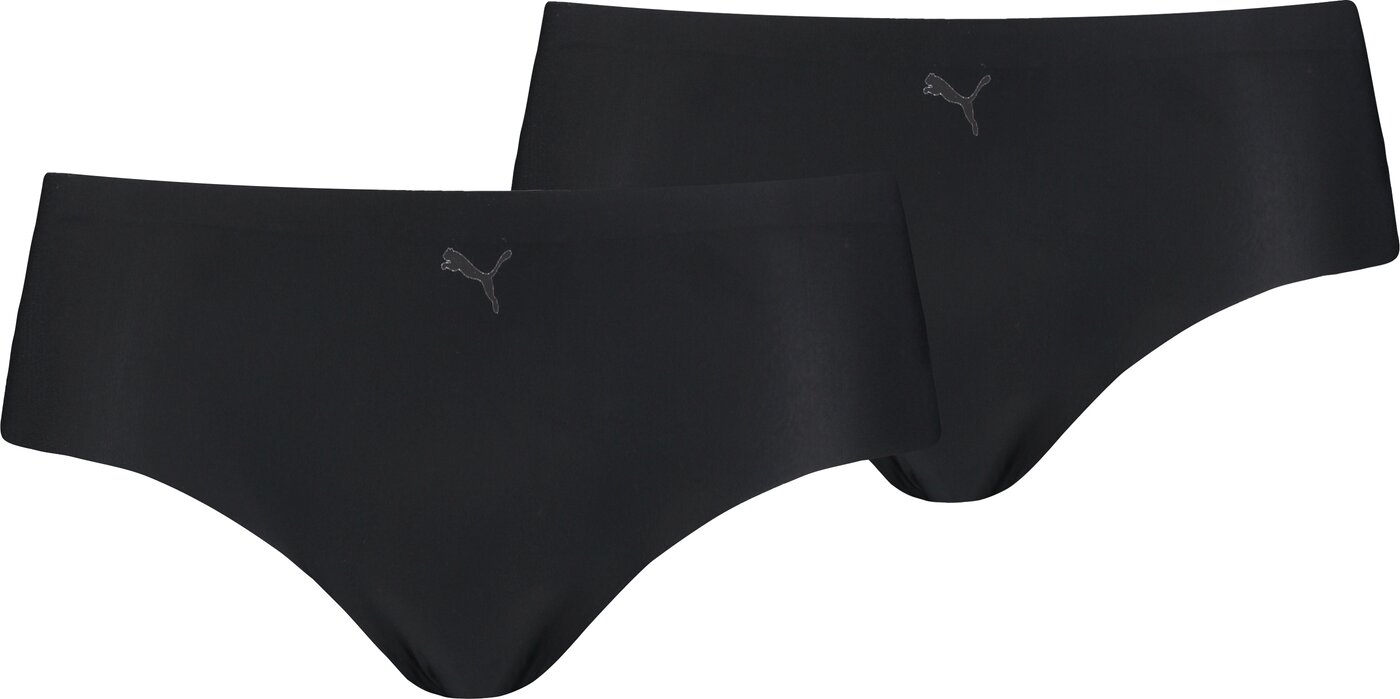 PUMA WOMEN SEAMLESS HIPSTER 2P PACK Damen Unterhosen PUMA black XS