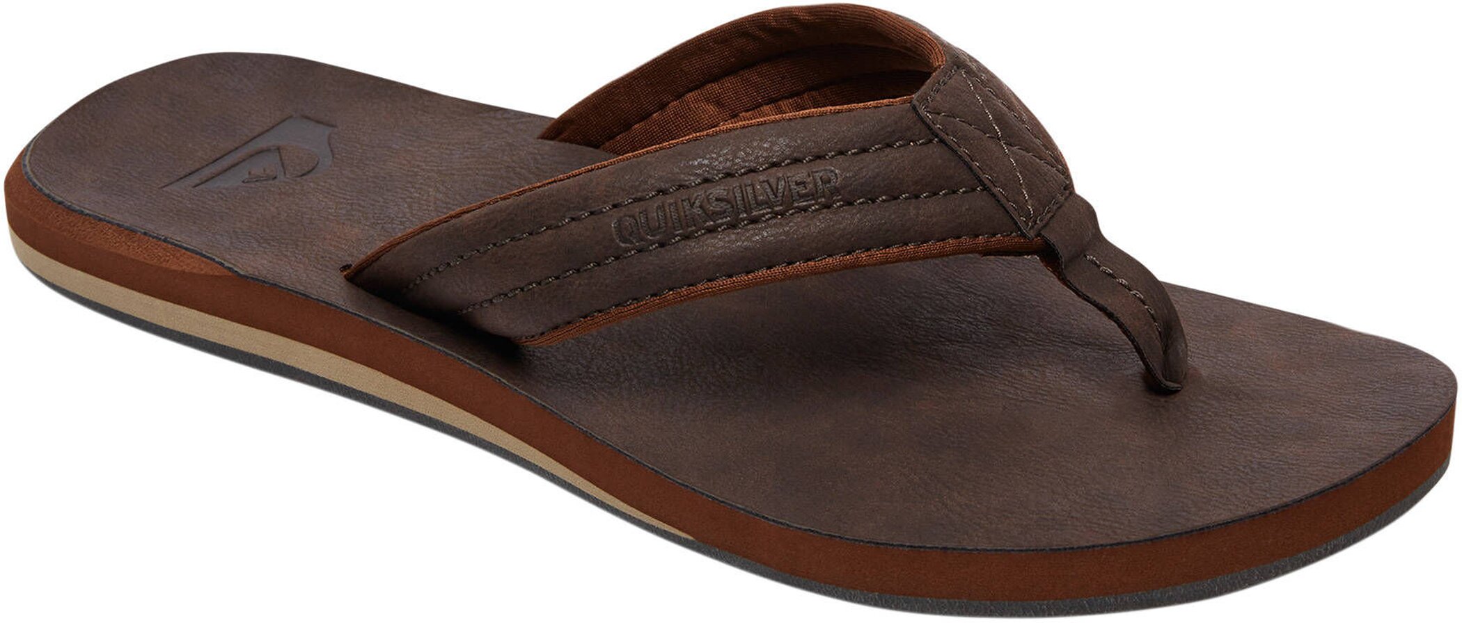 QUIKSILVER Herren Zehensandalen "Carver Nubuk" Badeschuhe & FlipFlops QUIKSILVER
