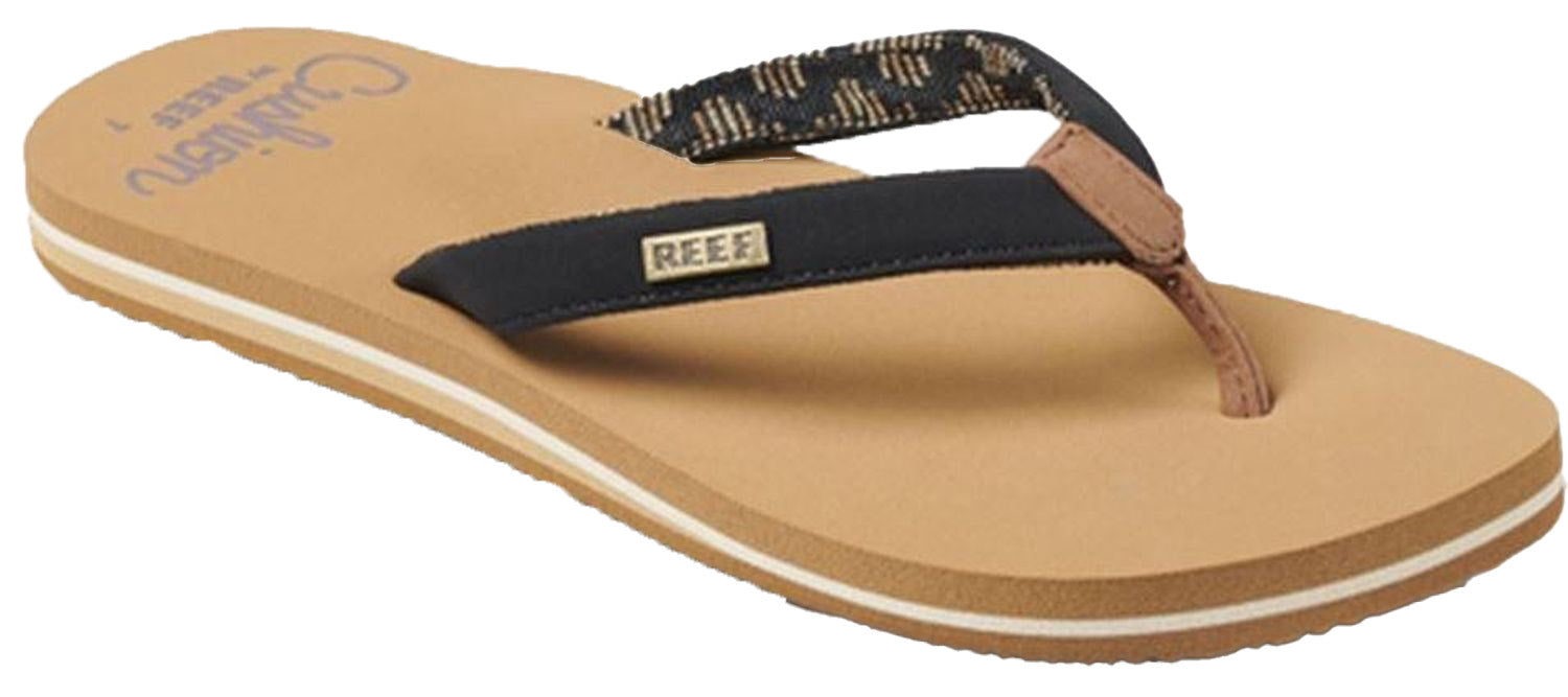 REEF CUSHION SANDS Badeschuhe & FlipFlops REEF BLACK/TAN 36