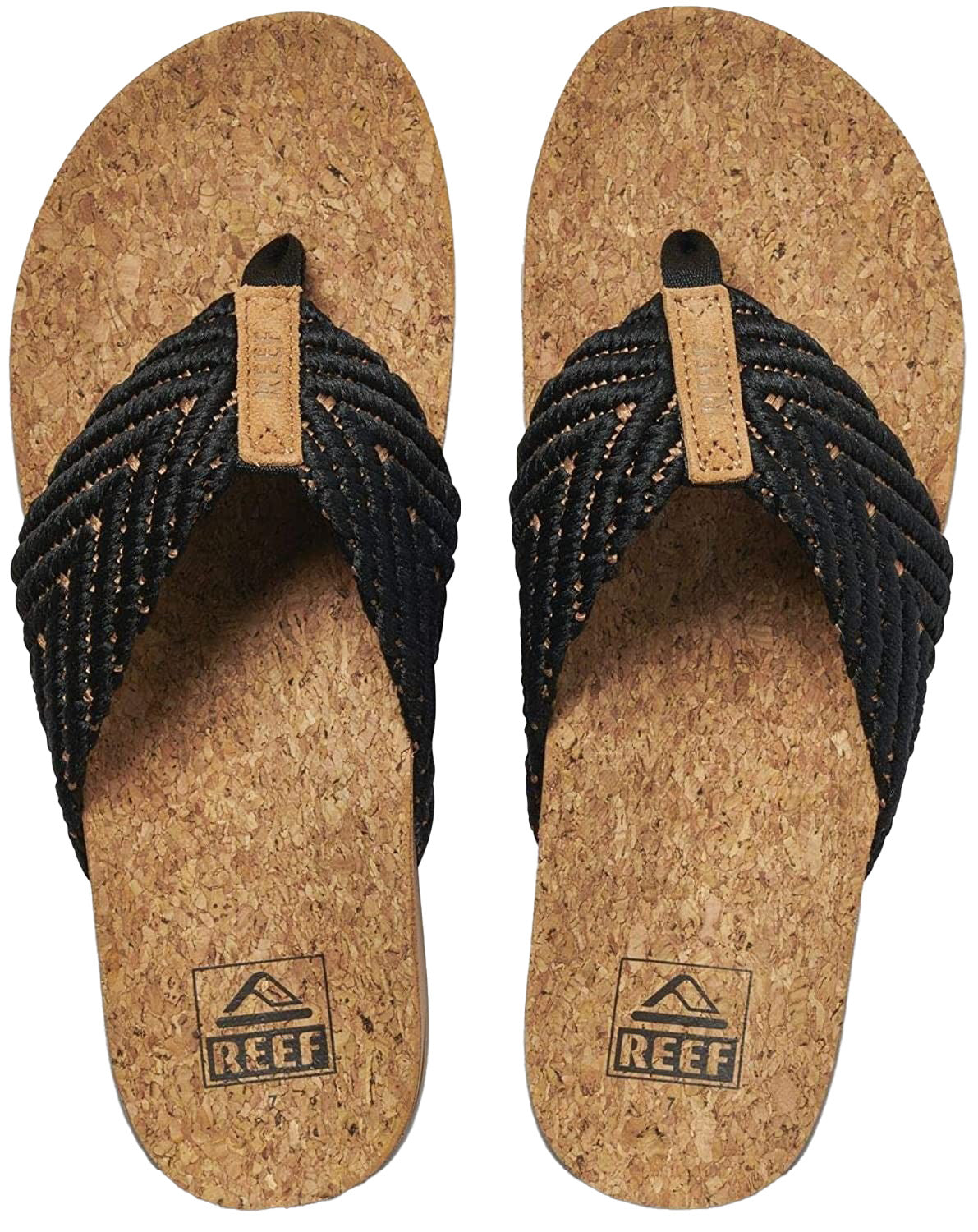REEF CUSHION STRAND Badeschuhe & FlipFlops REEF CI3773 BLACK/NATURAL 37.5
