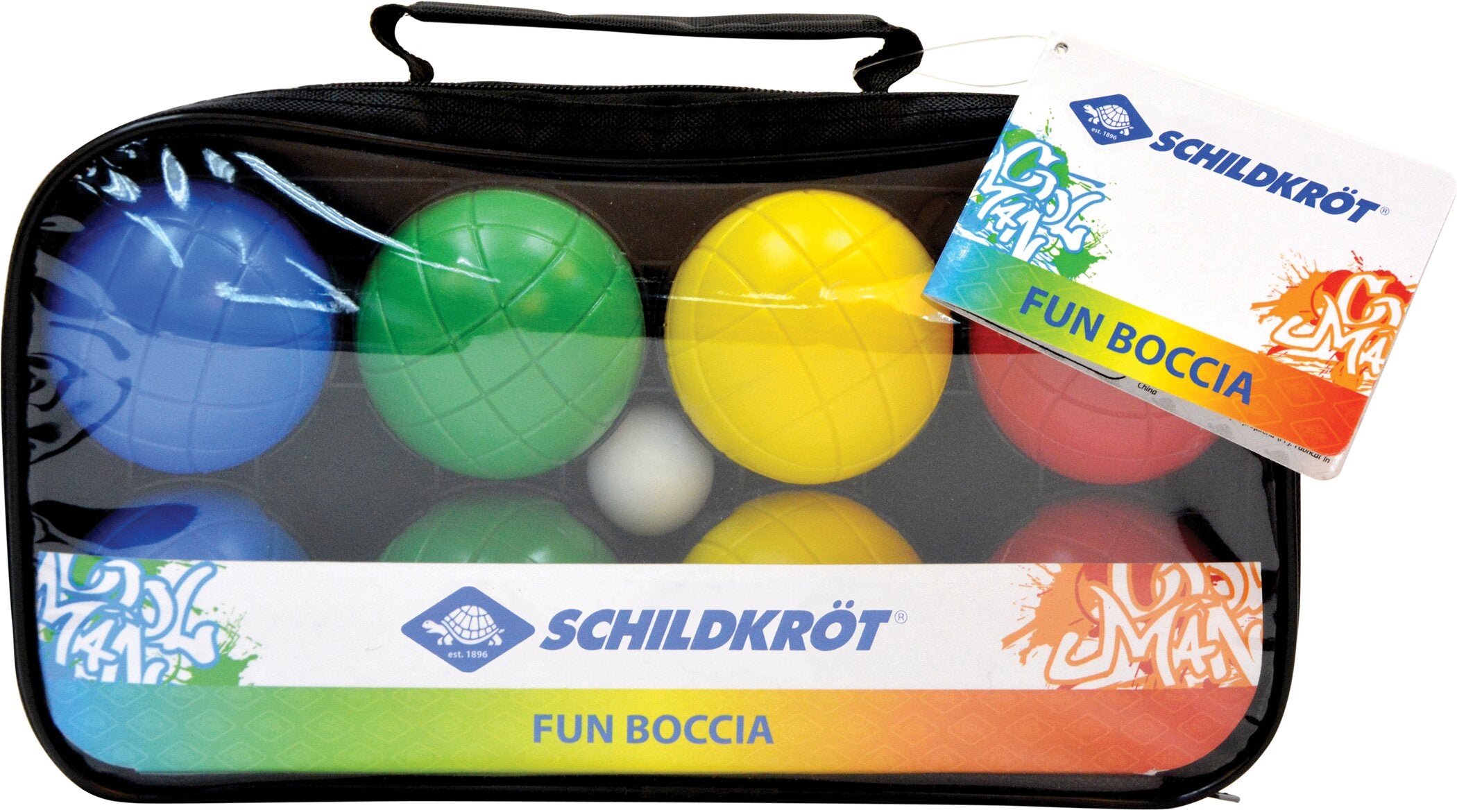 SCHILDKRÖT FUN SPORTS FUN BOCCIA Set, 4x 2 Kunststoffkuge Weitere Funsportartikel SCHILDKRÖT FUN SPORTS