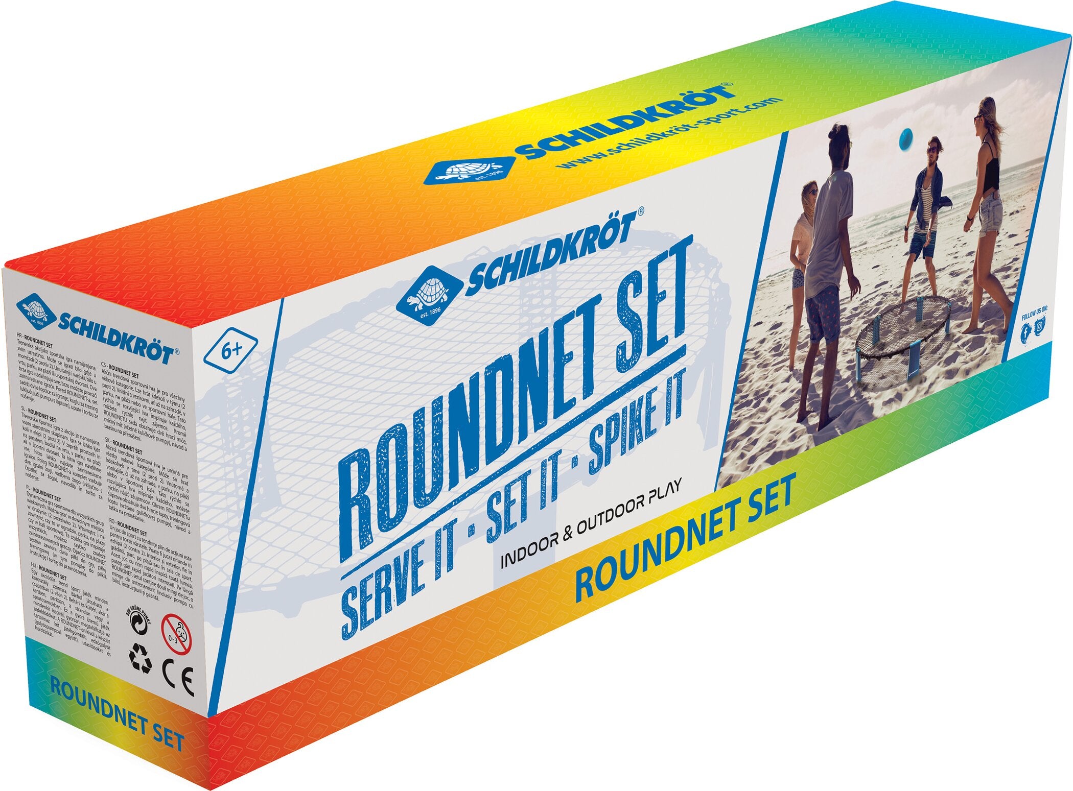SCHILDKRÖT FUN SPORTS ROUNDNET SET SK im 4C Karton incl. Weitere Funsportartikel SCHILDKRÖT FUN SPORTS