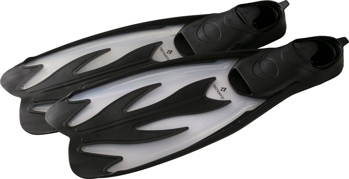 TECNOPRO Kinder Taucherflossen F5 JR Wassersport TECNOPRO TRANSPARENT/BLACK 28-29