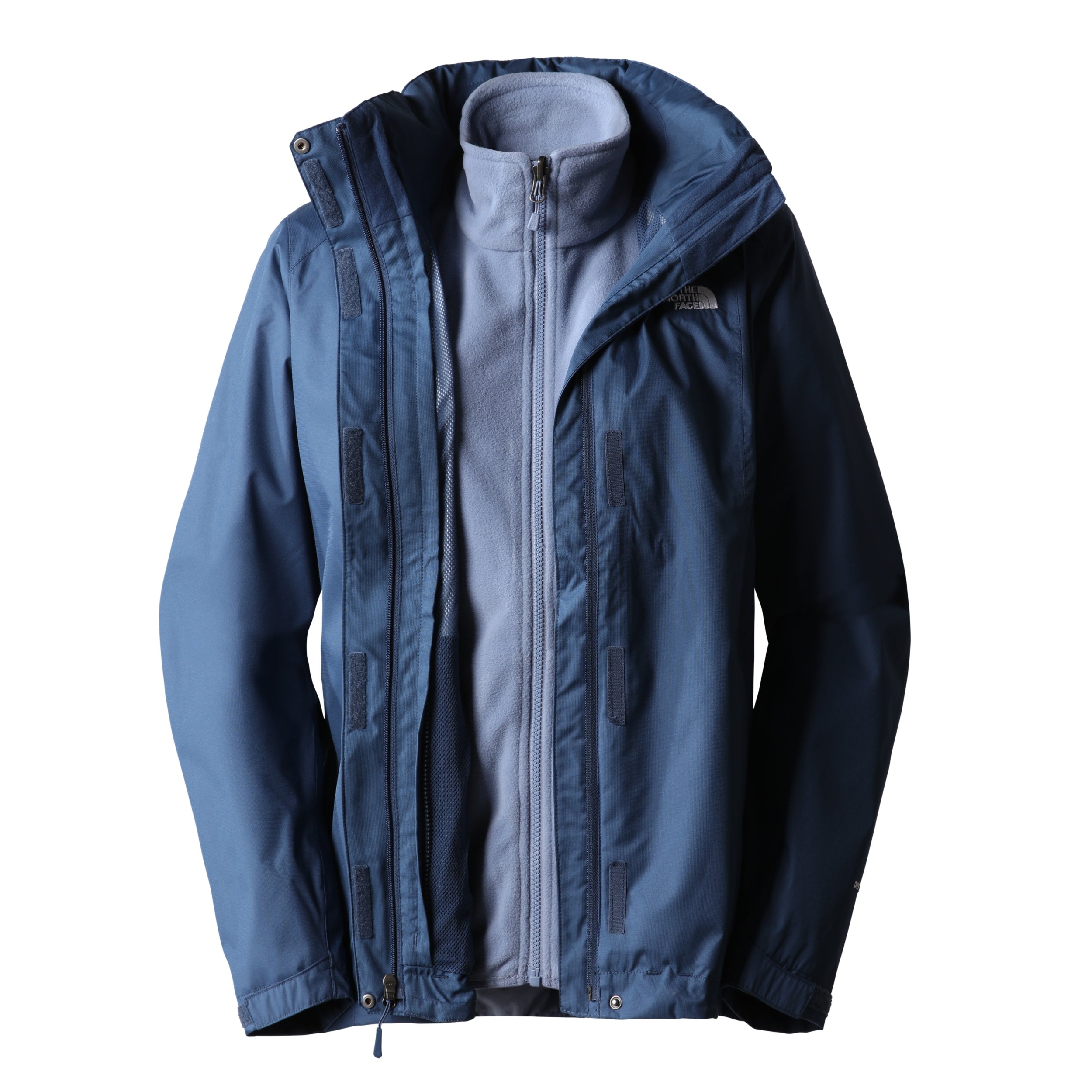 THE NORTH FACE W EVOLVE II TRICLIMATE JACKET Wanderjacken THE NORTH FACE Shady Blue-Folk Blue XS