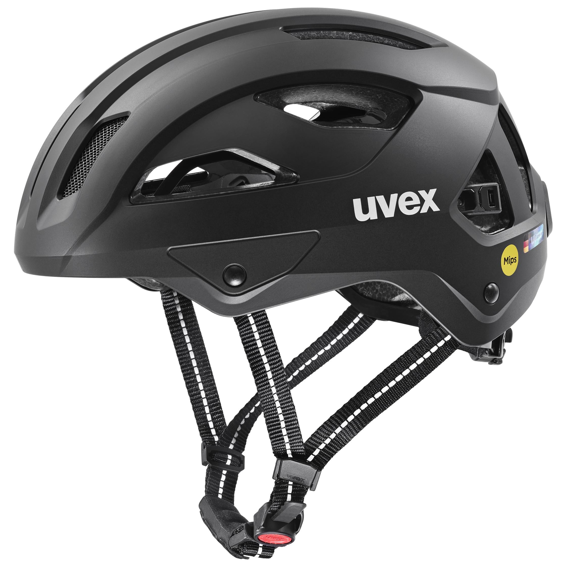 UVEX uvex city stride MIPS Hiplok Fahrradhelme & Schoner UVEX black matt 53