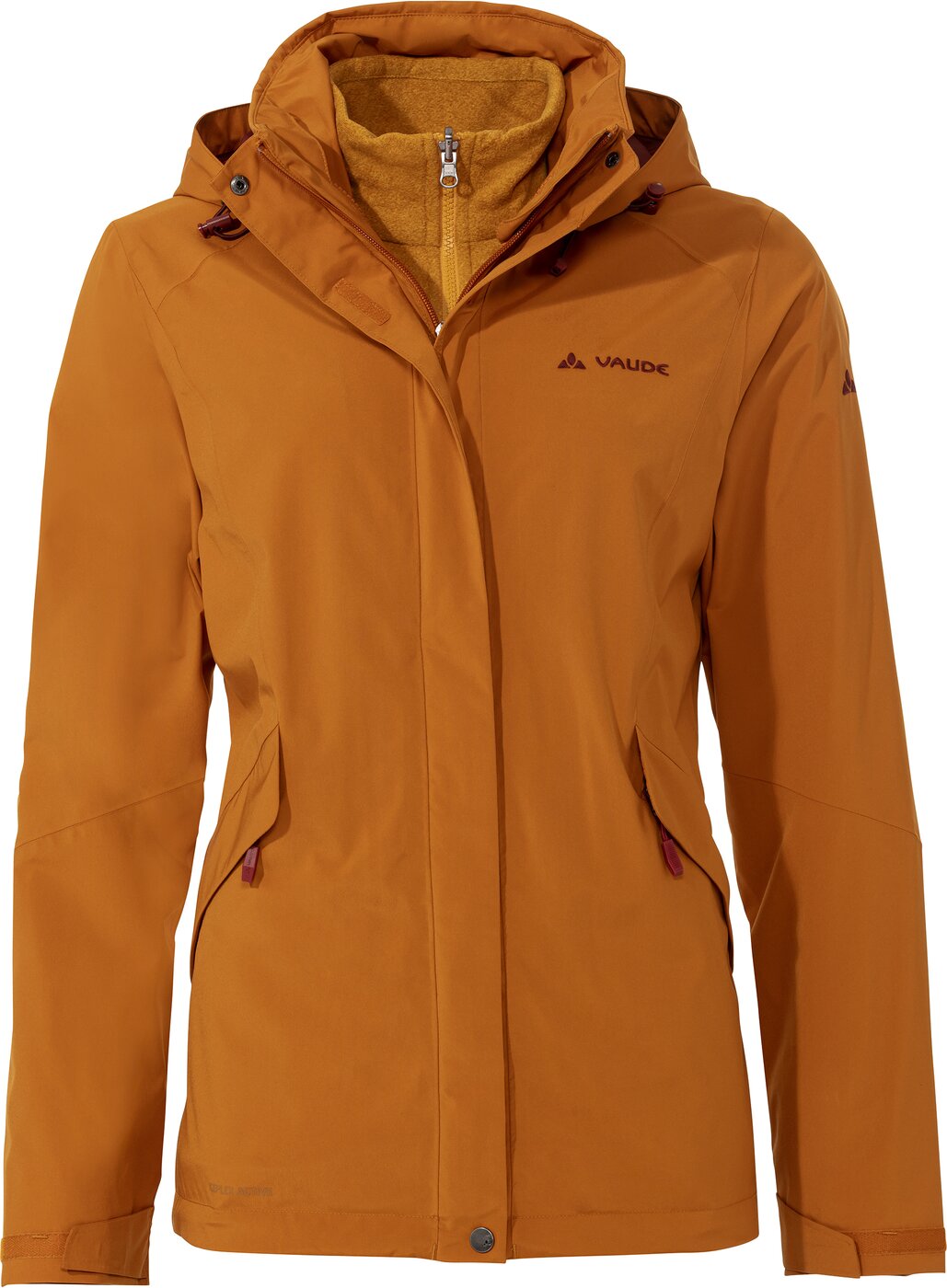 VAUDE Wo Rosemoor 3in1 Jacket Wanderjacken VAUDE silt brown 40