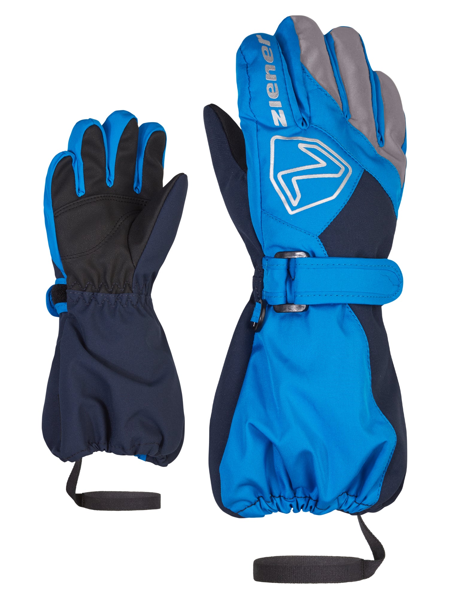 ZIENER Lauro AS Junior Skiing Ski- & Snowboardhandschuhe ZIENER 798108 persian blue.dark navy 2