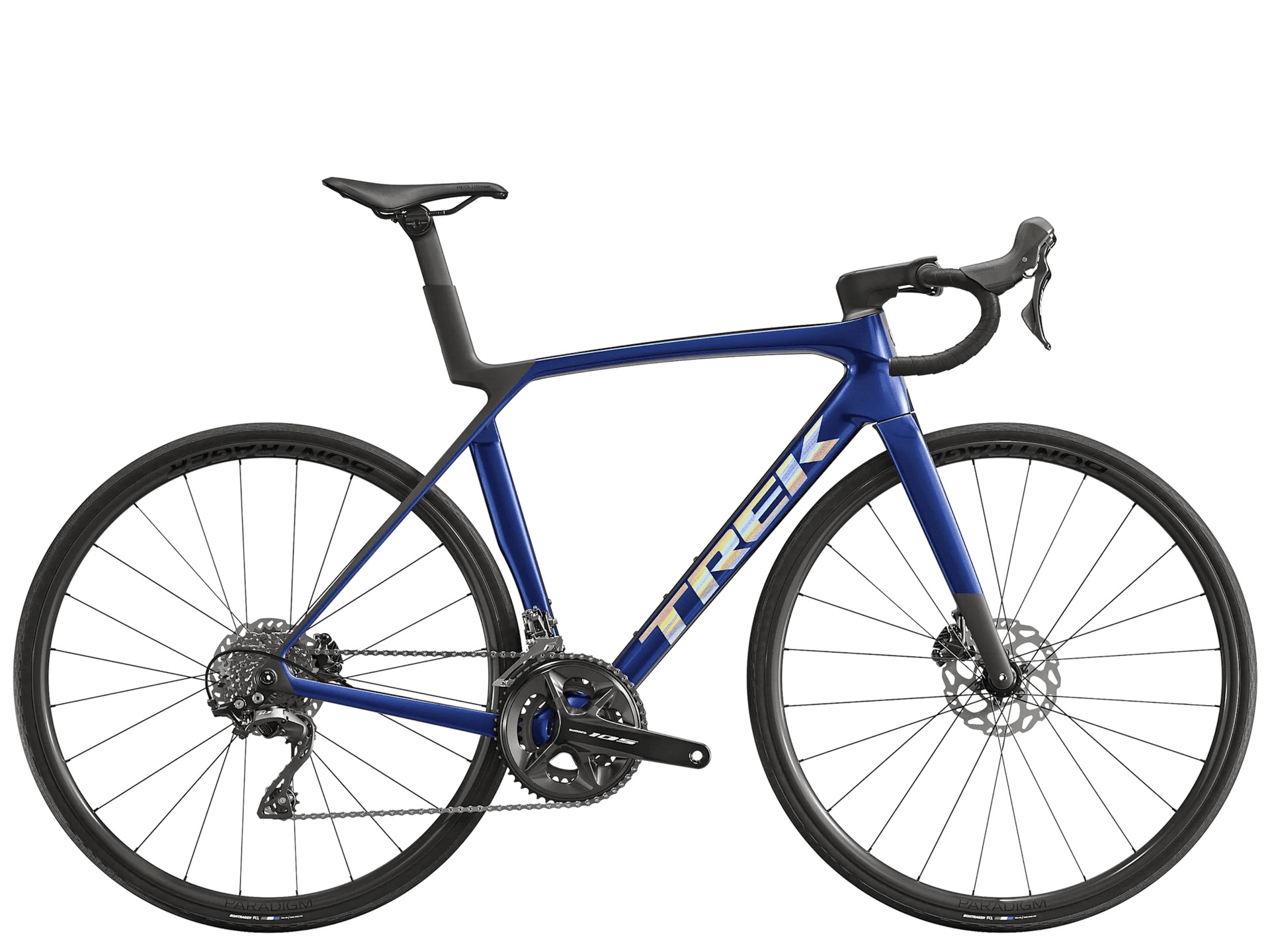 Rennfahrrad von der Marke TREK in der Farbe Blau
