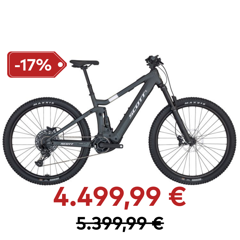 SCOTT SCO Bike Strike eRIDE 930 black (EU E-Mountainbike SCOTT BLACK / BRUSHED CHROME M