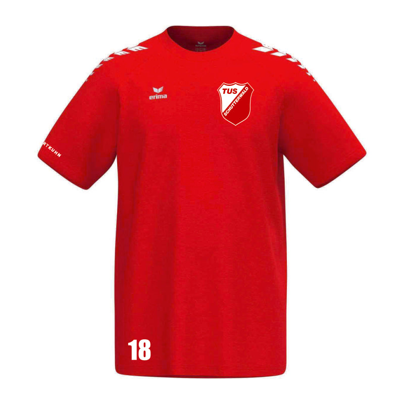 TuS Schutterwald ERIMA CMPT Wings T-Shirt ( Präsentationsshirt rot) Erwachsene Teamsport ERIMA S