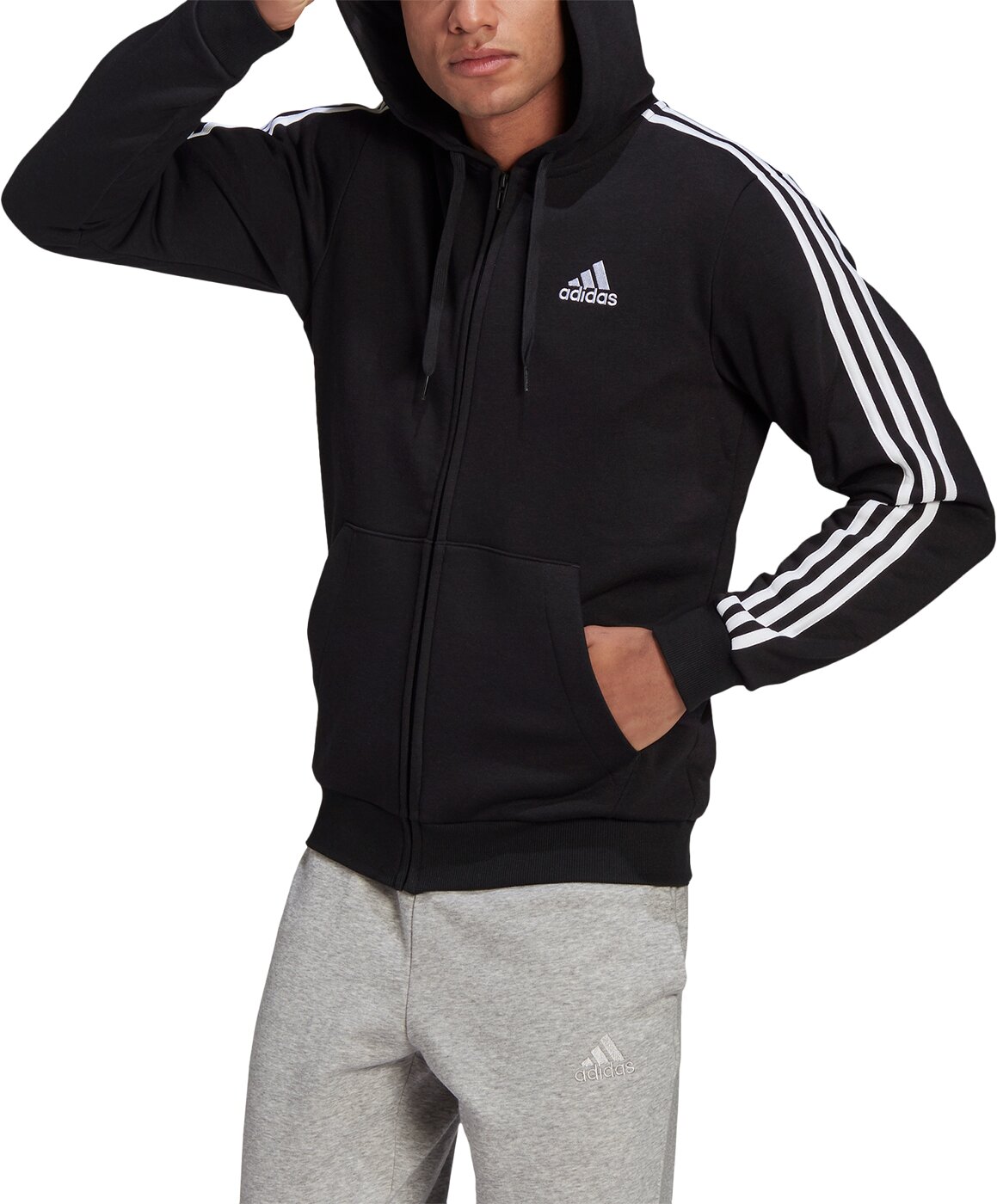 ADIDAS M 3S FL FZ HD Trainingsjacke Herren Trainingsjacken ADIDAS