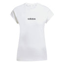 ADIDAS W LIN SJ T Freizeitshirts /-blusen ADIDAS WHITE/BLACK XS