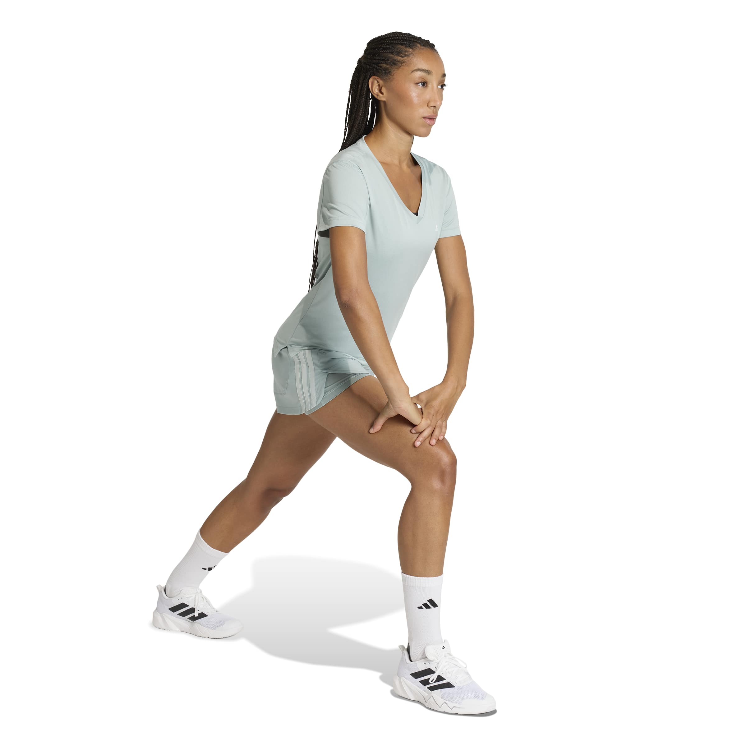 ADIDAS WE MIN V NK TEE Trainingsshirts ADIDAS