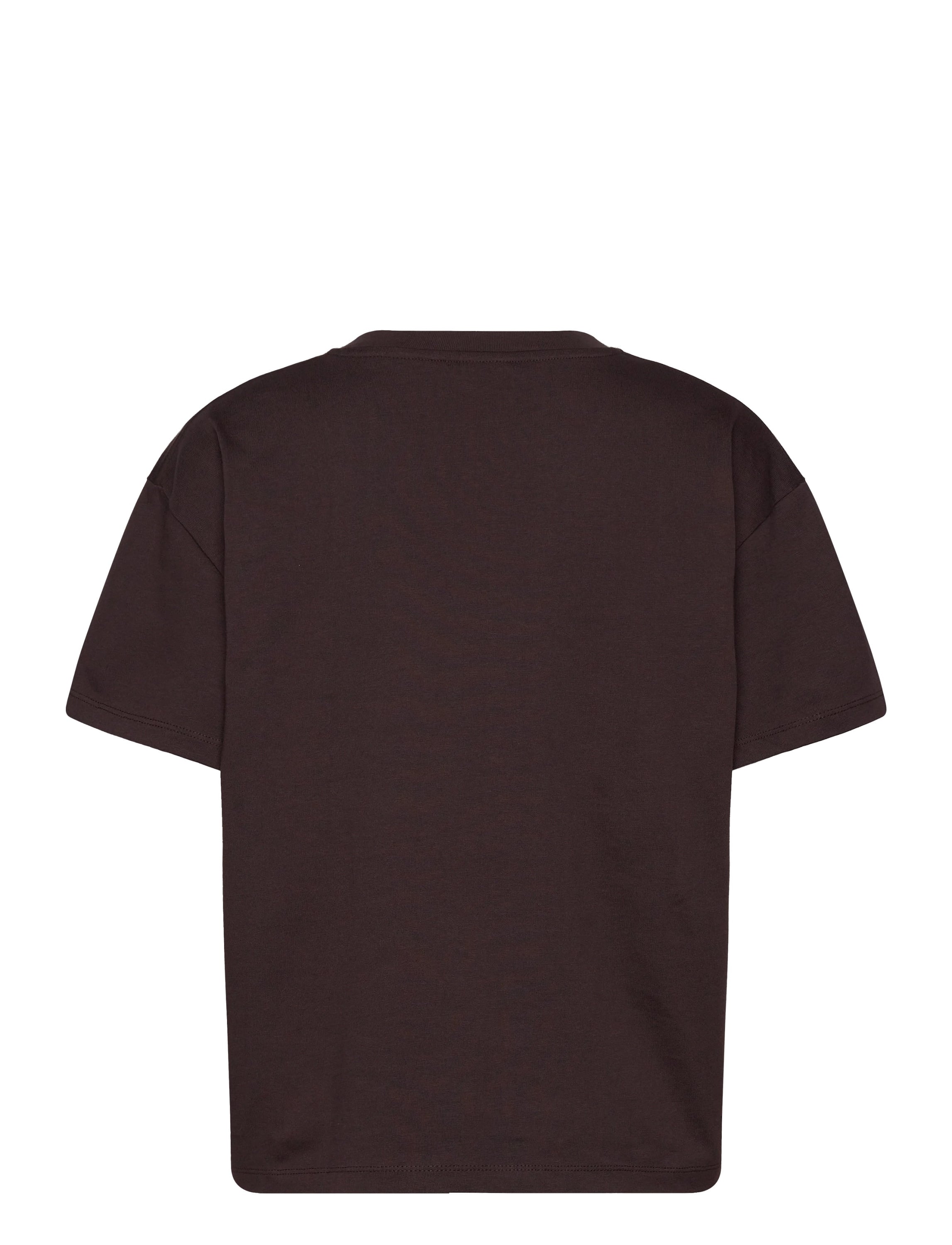 AIM´N Cacao Serif Boxy T-Shirt Freizeitshirts /-blusen AIM´N