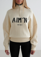 AIM´N College Knitted Half Zip Freizeitpullover AIM´N