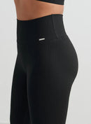 AIM´N Ribbed Seamless Tights 010 Black Trainingshosen & Jogginghosen AIM´N