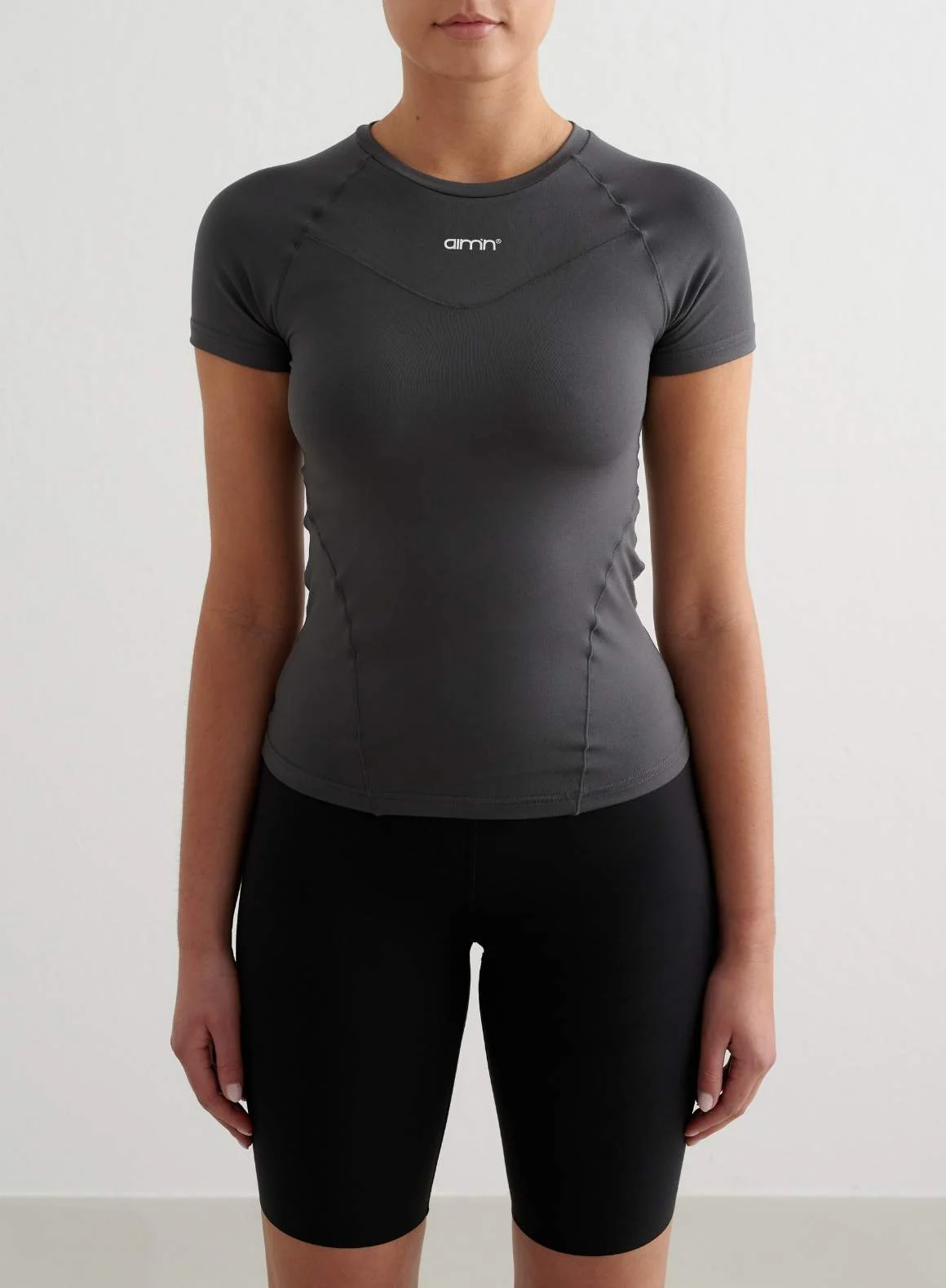 AIM´N Shadow Grey Soft Basic Short Sleeve Trainingshosen & Jogginghosen AIM´N 73 XS