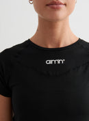 AIM´N Soft Basic Short Sleeve 010 Black Freizeitshirts /-blusen AIM´N