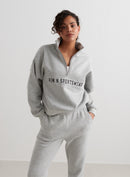 AIM´N Varsity Sweat Half Zip 108 Grey Melange Freizeitpullover AIM´N 108 Grey Melange XS