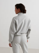 AIM´N Varsity Sweat Half Zip 108 Grey Melange Freizeitpullover AIM´N