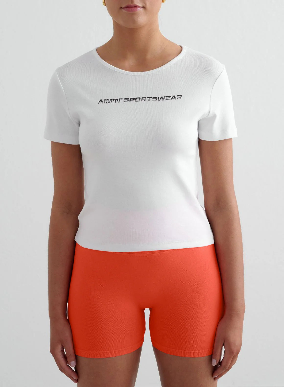 AIM´N White Stretch T-shirt Freizeitshirts /-blusen AIM´N 17 XS