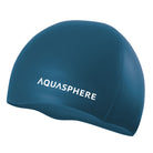 AQUASPHERE PLAIN SILICONE CAP Badekappe AQUASPHERE 3209 DARK GREEN WHITE -