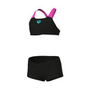 ARENA G ARENA BIKINI SOLID L ARENA BLACK-TURQUOISE 128