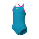 ARENA GIRL'S ARENA SWIMSUIT LIGHT DROP SOLID Badeanzug ARENA INDACO-ORCHID 116