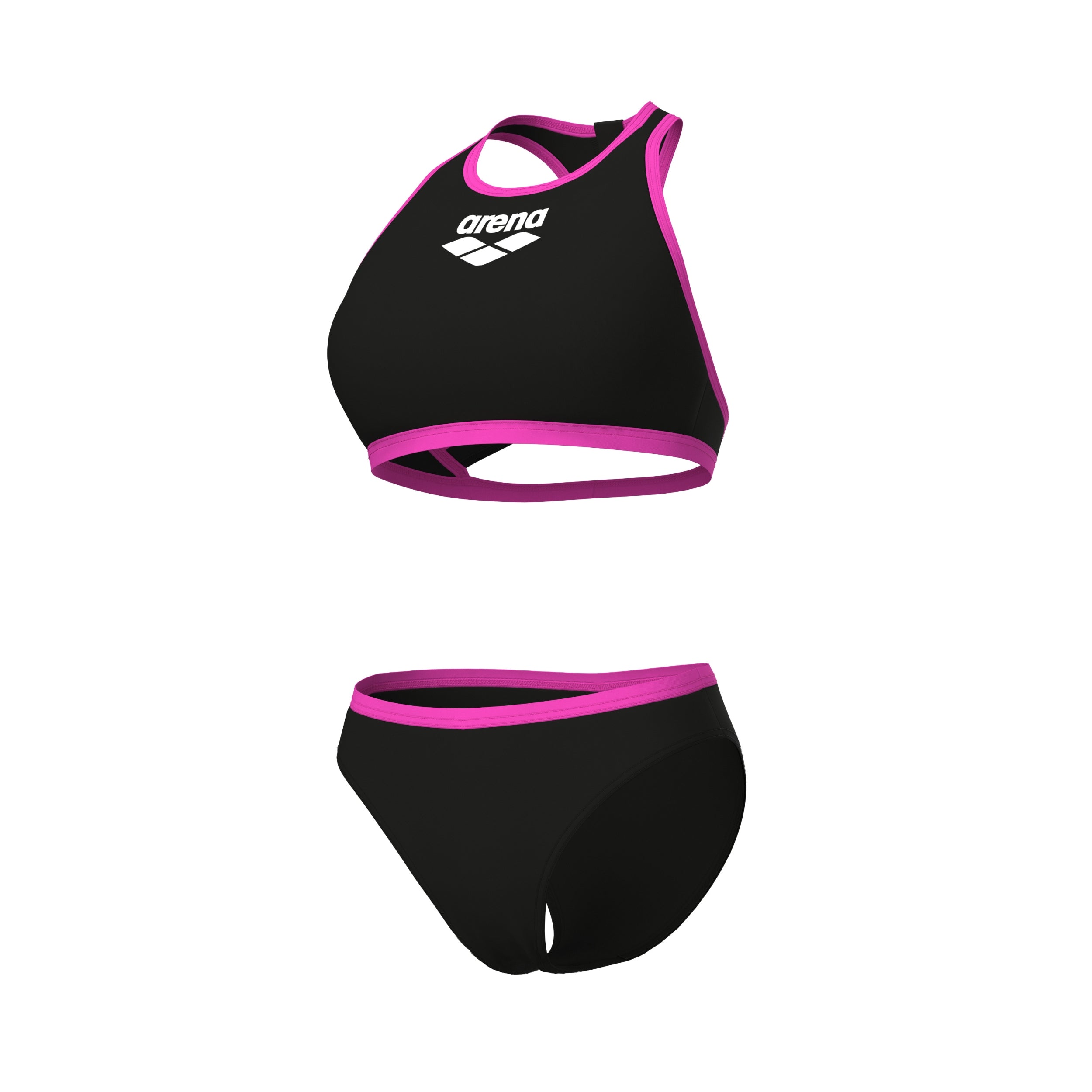 ARENA W ARENA Y-LINE TWO PIECES SOLID L Bikini ARENA BLACK-TURQUOISE 36
