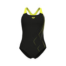 ARENA WOMEN'S ARENA DIVE SWIMSUIT SW Badeanzug ARENA BLACK-SOFT GREEN 36