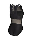 ARENA WOMEN&#039;S ARENA MESH PANELS SWIMSUIT VENT BACK BLACK Badeanzug ARENA