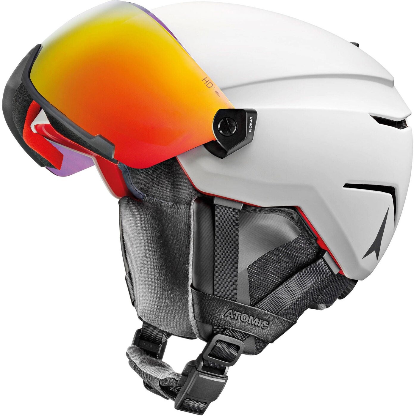 ATOMIC SAVOR AMID VISOR HD White Skihelme ATOMIC