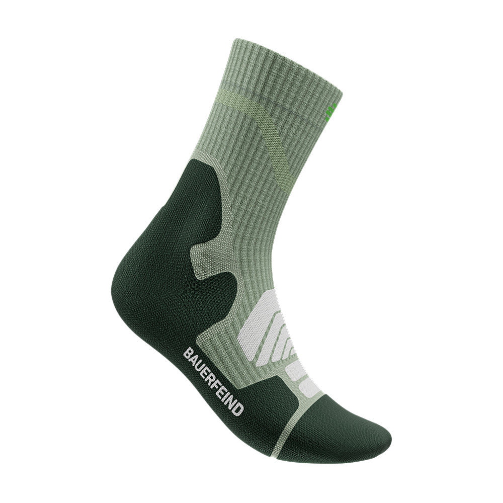 BAUERFEIND Outdoor Merino Mid Cut Socks Wandersocken BAUERFEIND herbal green 35-38