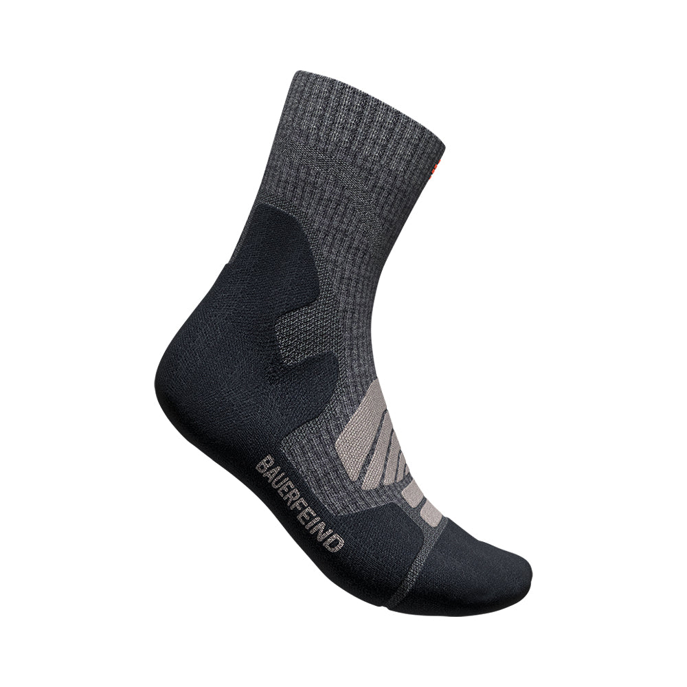 BAUERFEIND Outdoor Merino Mid Cut Socks Wandersocken BAUERFEIND lava grey 38-40