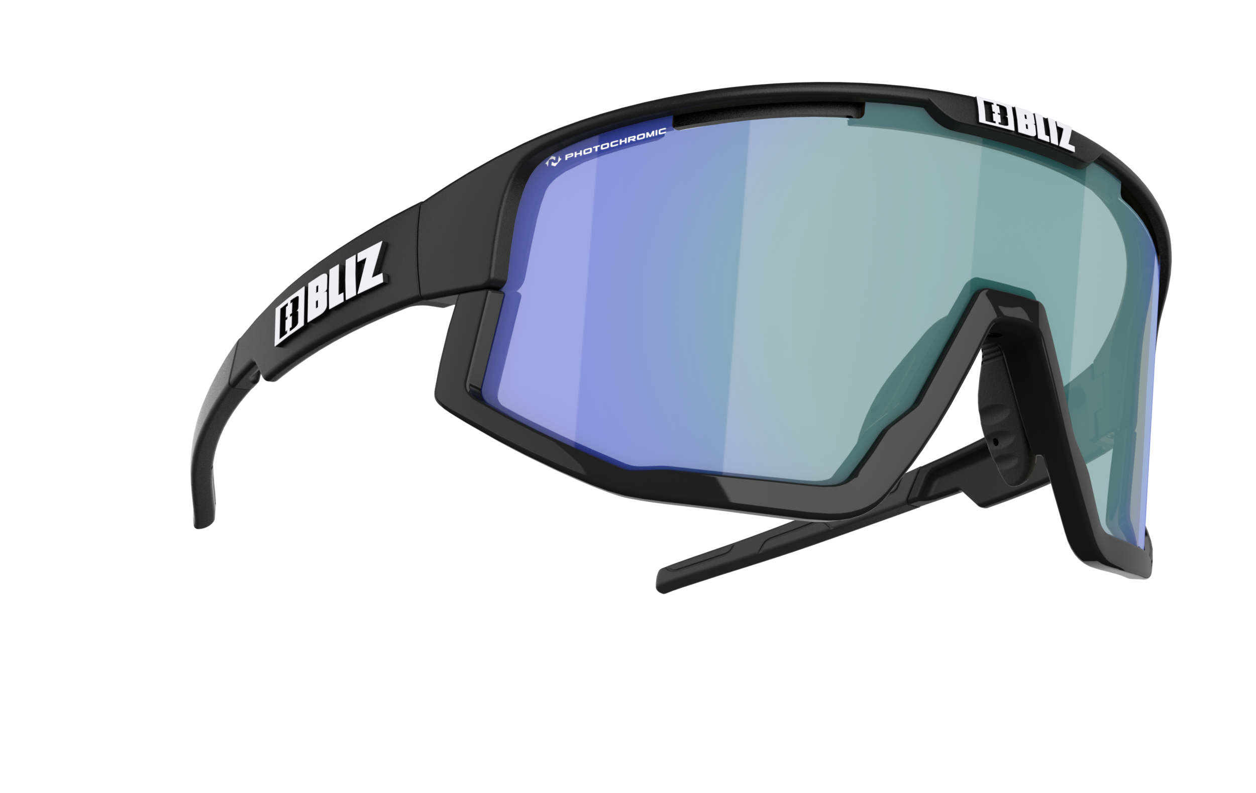 BLIZ Fusion Fahrradbrillen BLIZ Matt Black, Shiny Black Jawbone/Nano Optics P -
