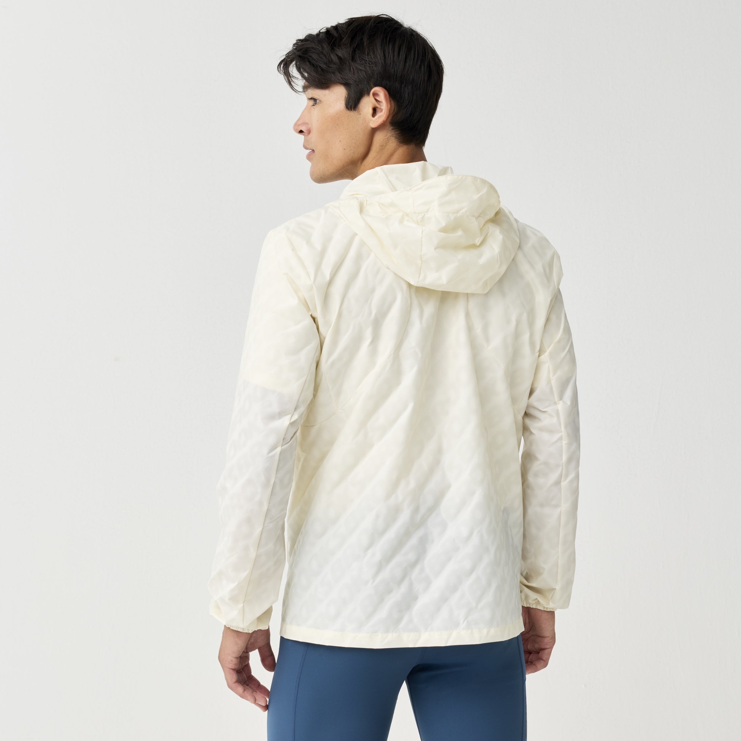 BROOKS Canopy Reflective Jacket Laufjacken BROOKS Reflective Wordmark Bone S